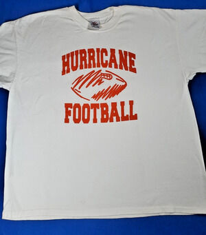 Miami Hurricane Football Vintage 90s T-Shirt Men's Size 2XL Nwot